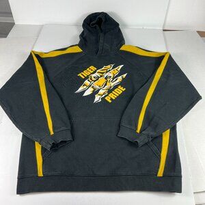 Missouri Tigers Pride Sweatshirt Adult Extra Large Black Faded Big Logo Hoodie